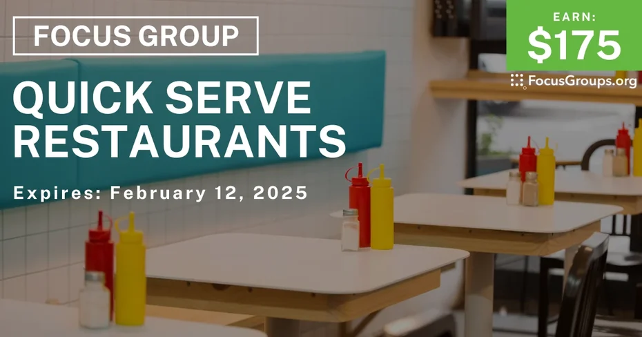 Focus Group in Irvine on Quick Serve Restaurants