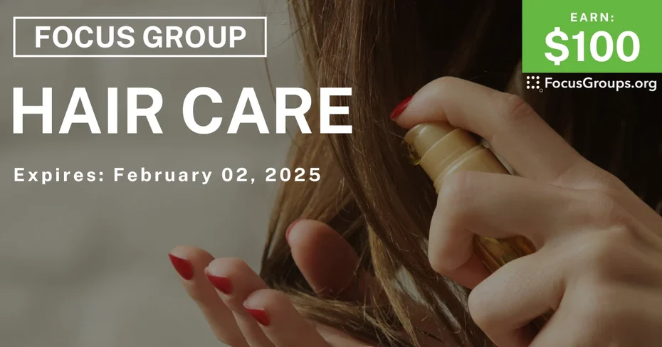 Focus Group for Women on Hair Care