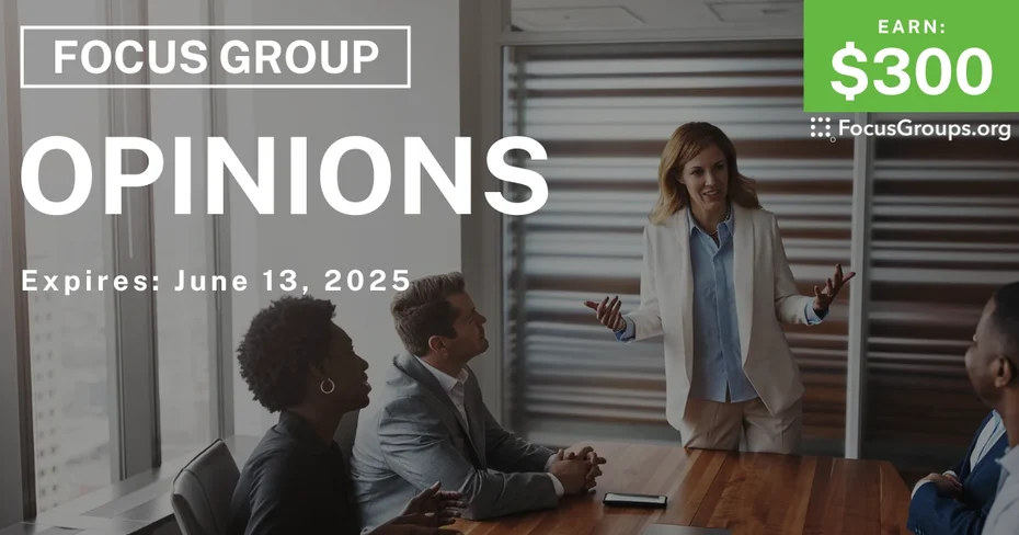 Focus Group in Pennsylvania on Opinions