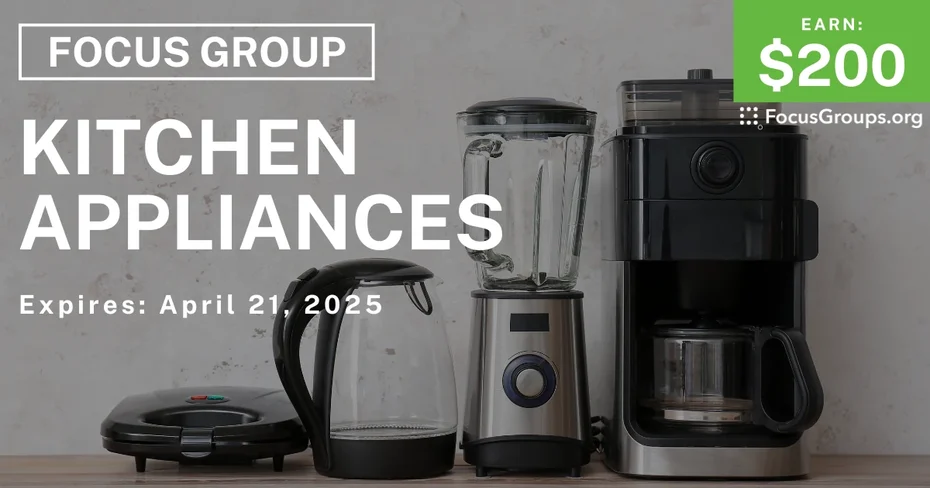 Focus Group in Seattle on Kitchen Appliances