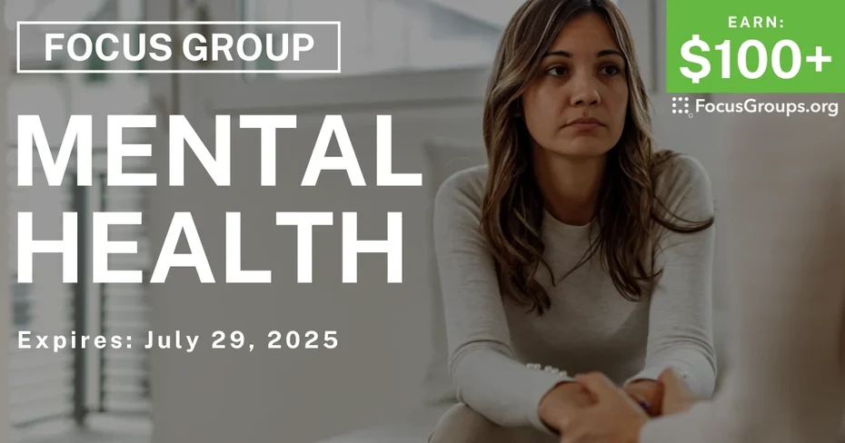 Focus Group for Women on Mental Health - $100+