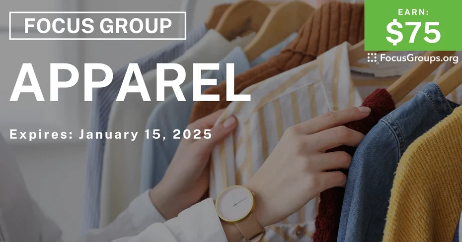 Focus Group for Women in Raleigh on Apparel