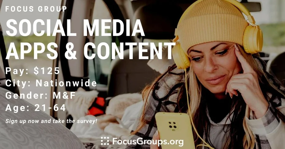Focus Group on Social Media Apps and Content