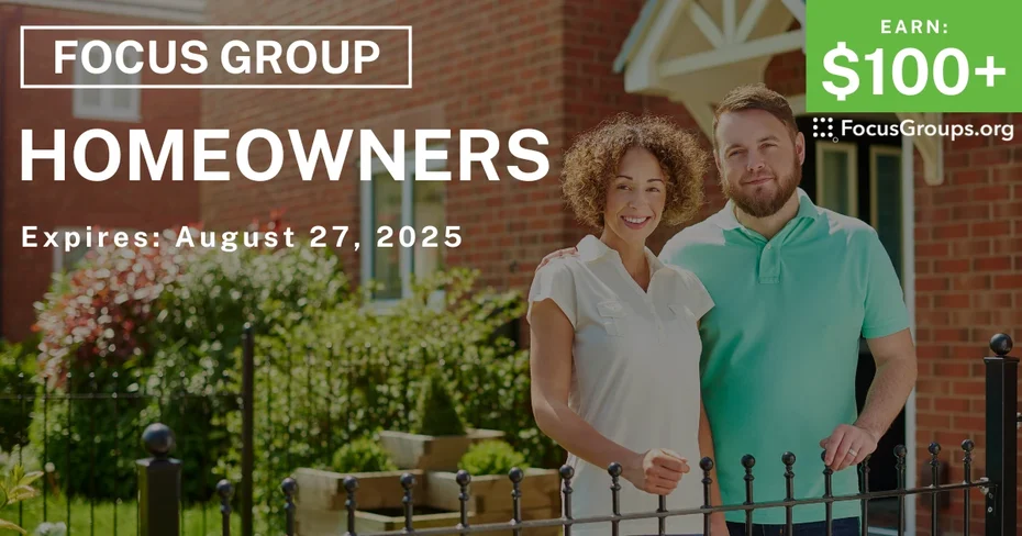 Focus Group in Minneapolis for Homeowners - $100+