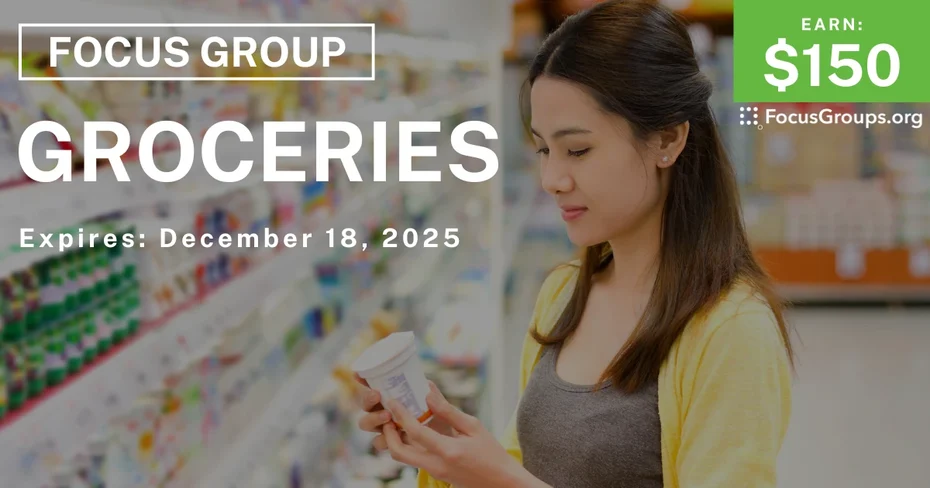 Research Study on Groceries - $150 - $150 - 12/04/2025