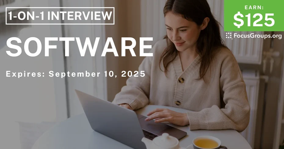 Research Study on Software - $125