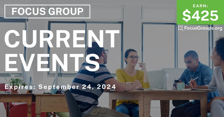 Focus Group in NYC on Current Events