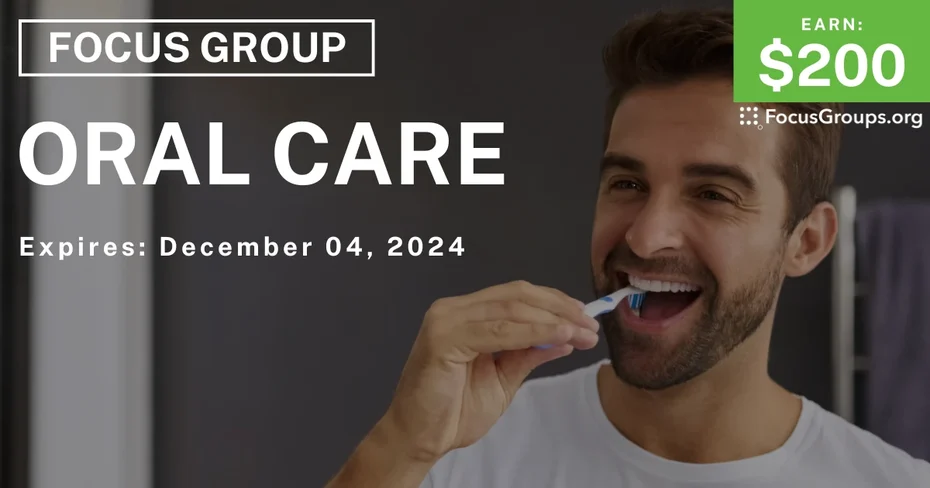Focus Group in NYC on Oral Care