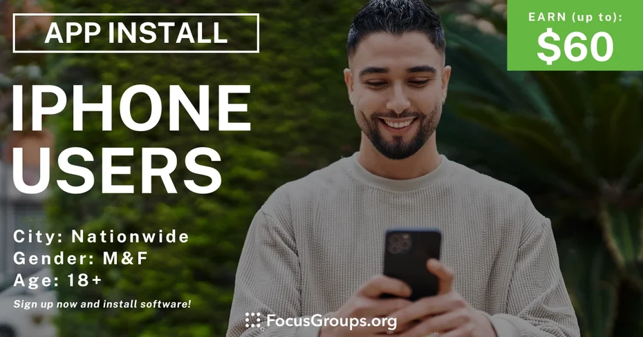 iPhone User Study - $60