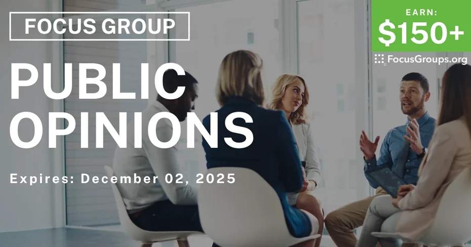 Focus Group for Voters in Detroit on Public Opinions - $150+ - $150-$200 - 11/18/2025