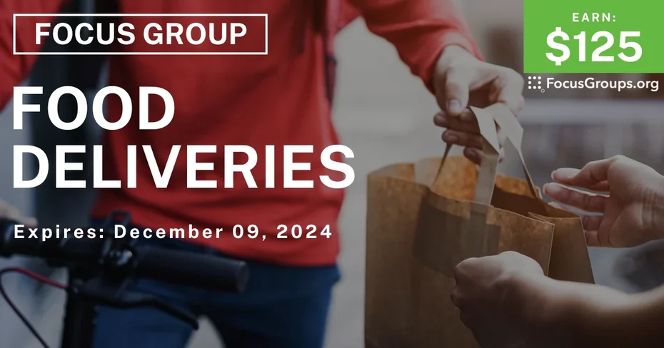 Focus Group on Food Deliveries