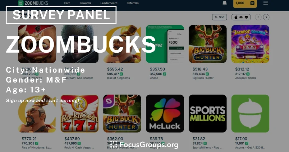 ZoomBucks - A New Fun Way to Earn!