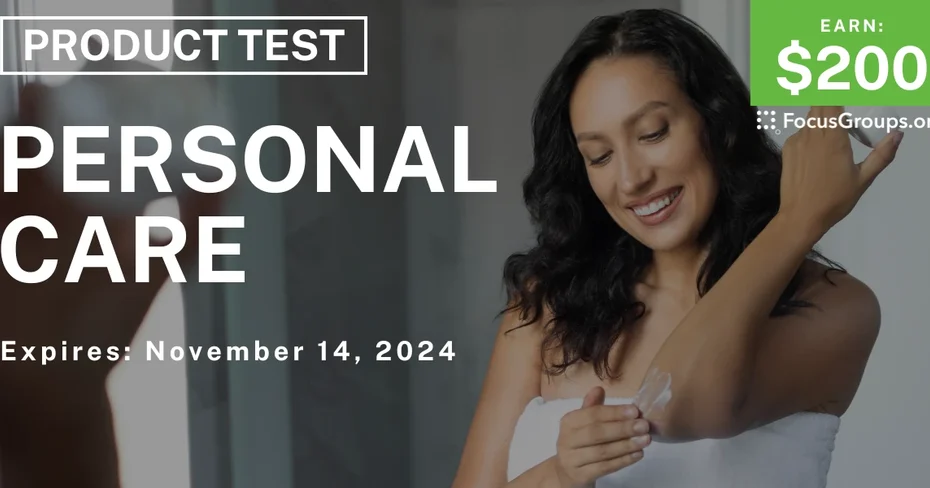 Product Test for Women on Personal Care