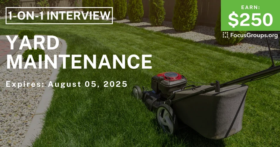 Research Study in Columbus on Yard Maintenance