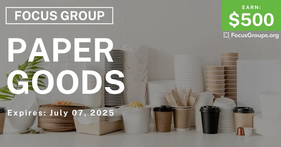 Focus Group in Cincinnati on Paper Goods