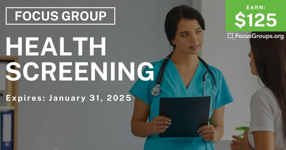 Focus Group for Women on Health Screening