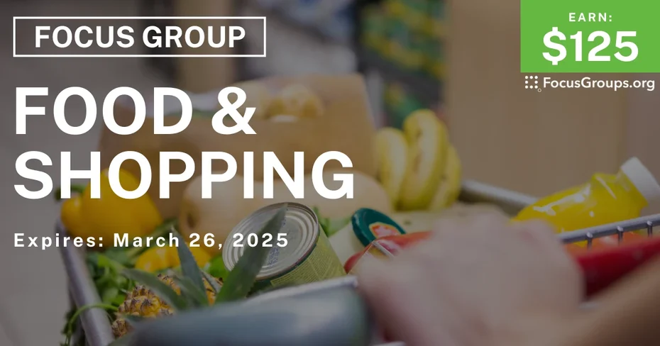 Focus Group on Food & Shopping