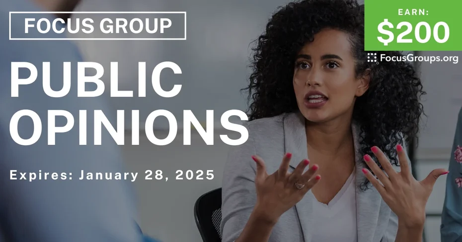 Focus Group in Long Island on Public Opinions