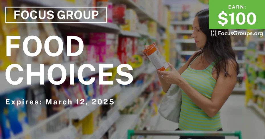 Focus Group on Food Choices