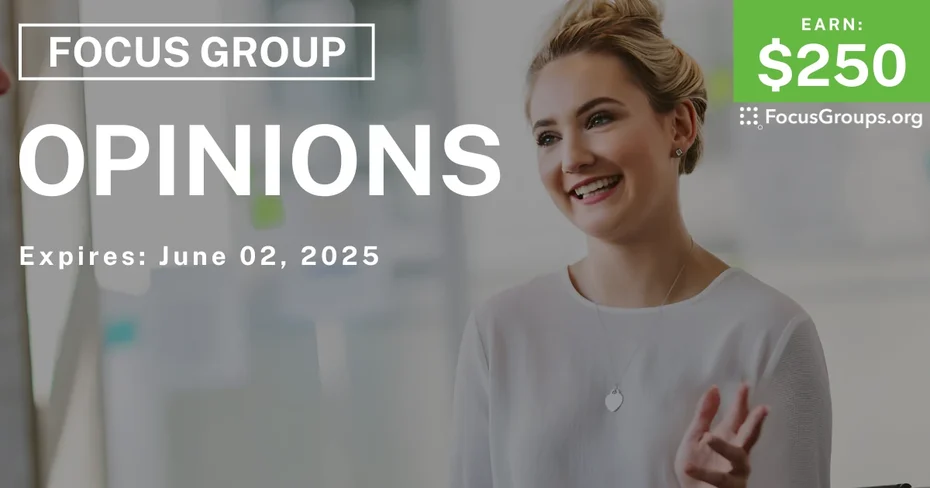 Focus Group for Women in NYC on Opinions