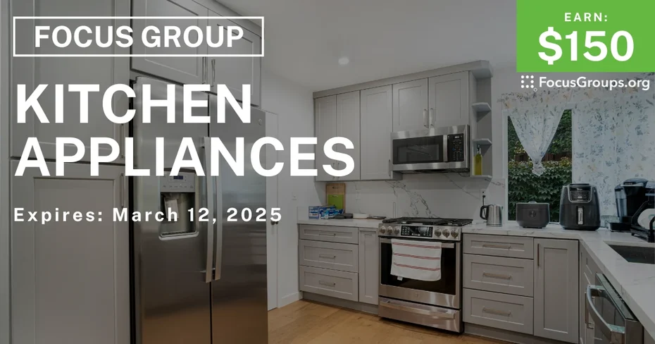 Focus Group in LA on Kitchen Appliances