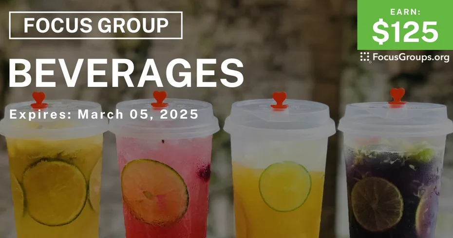 Focus Group in SF on Beverages