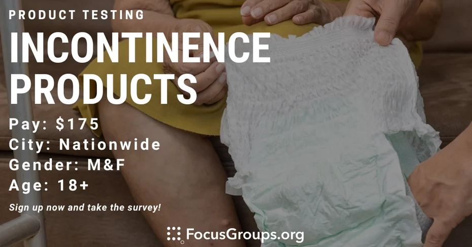 Product Test on Incontinence Products