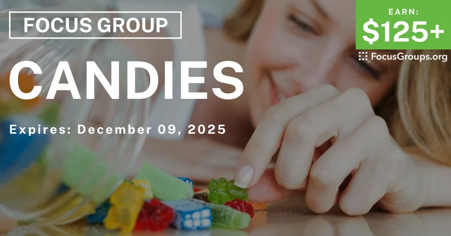 Focus Group in Chicago on Candies - $125+ - $125-$150 - 11/28/2025