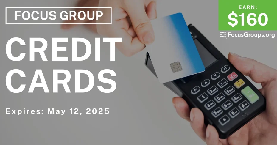 Focus Group in NYC on Credit Cards