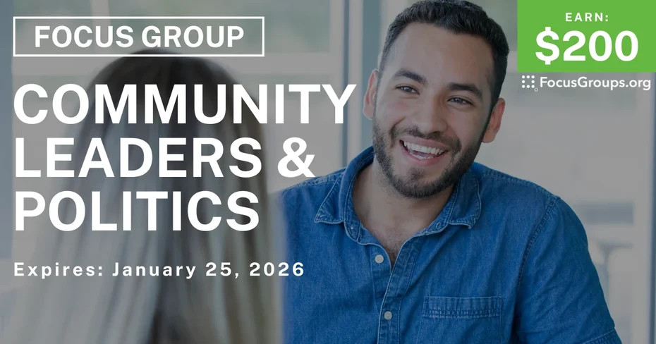 Chicago Community Leaders & Politics Study - $200 - $200 - 01/08/2026