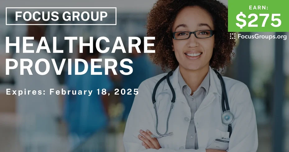Focus Group for Healthcare Providers
