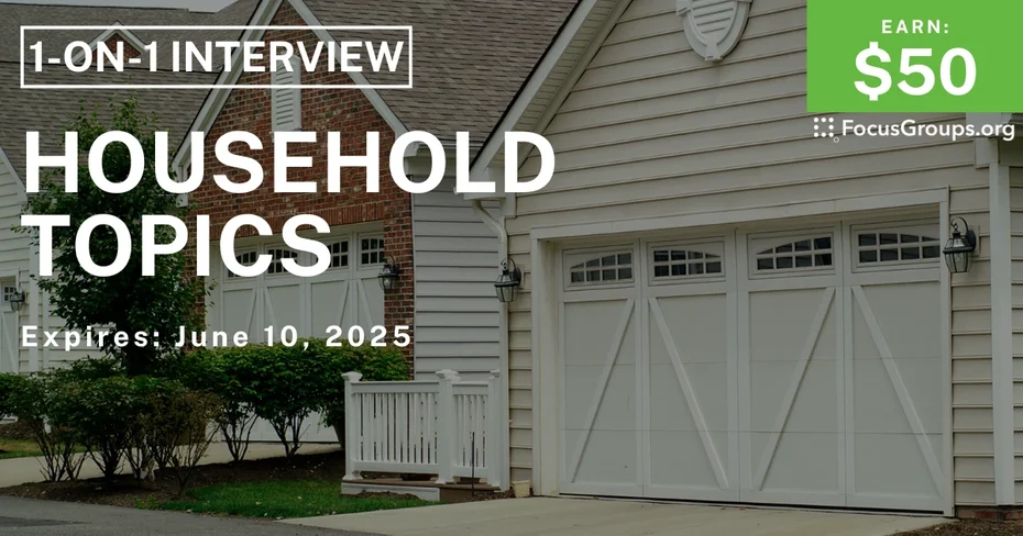 Research Study on Household Topics