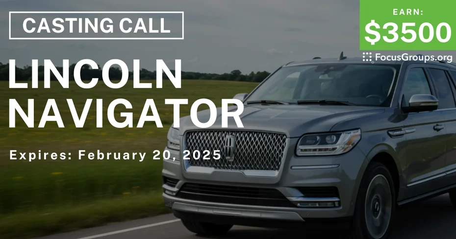 Lincoln Navigator Casting Call