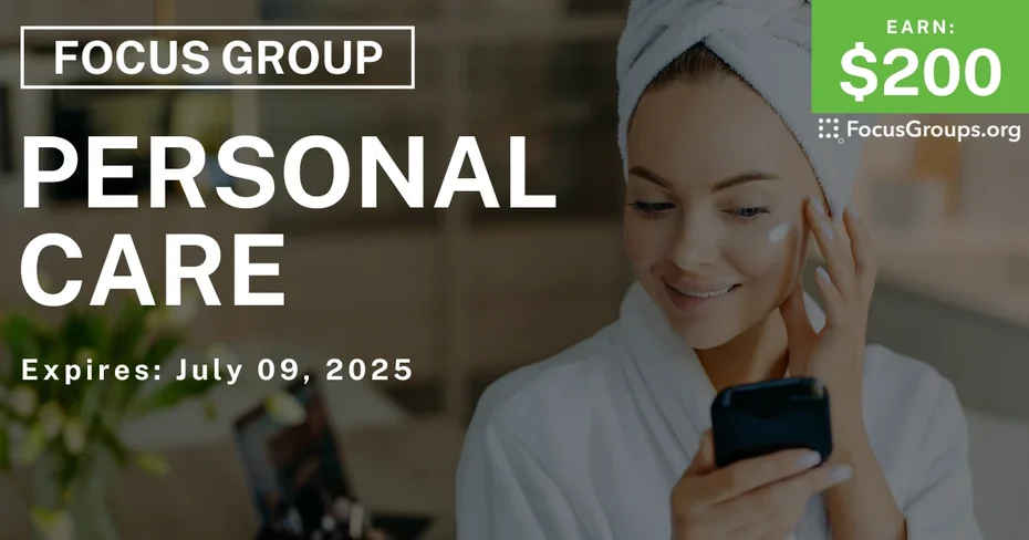 Focus Group in Denver on Personal Care