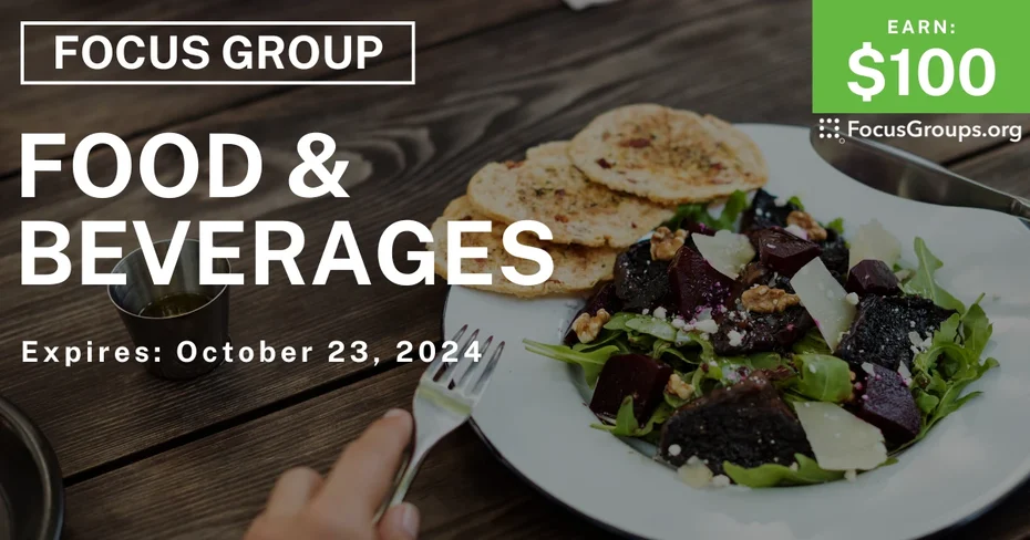Focus Group in Columbus on Food & Beverages
