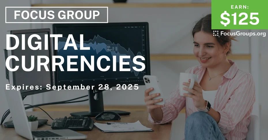 Focus Group on Digital Currencies - $125