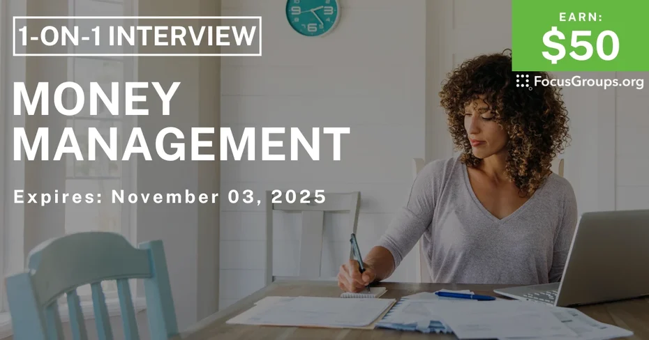 Research Study on Money Management - $50 - $50 - 10/30/2025