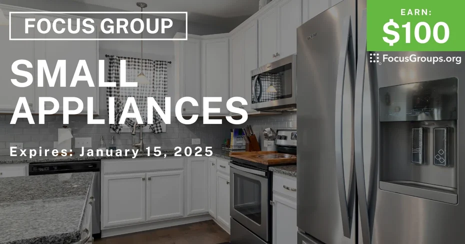 Focus Group in Dallas on Small Appliances