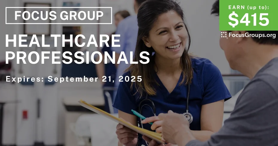 Focus Group in Cincinnati for Healthcare Professionals - up to $415