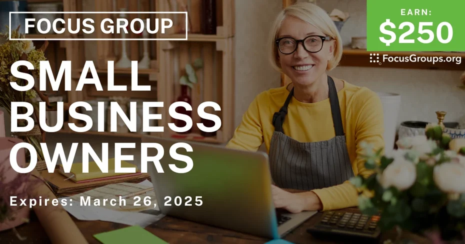 Focus Group for Small Business Owners