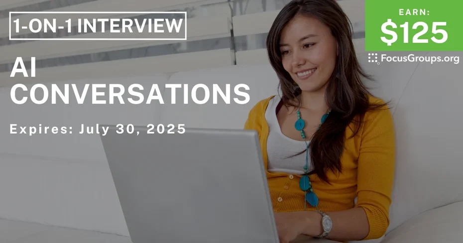 Research Study in Seattle on AI Conversations - $125