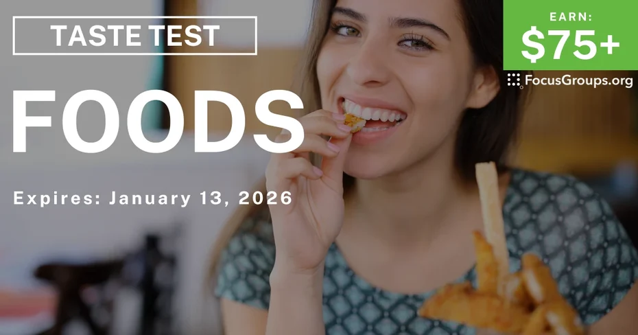 Taste Test in Chicago on Foods - $75+ - $75-$150 - 12/17/2025