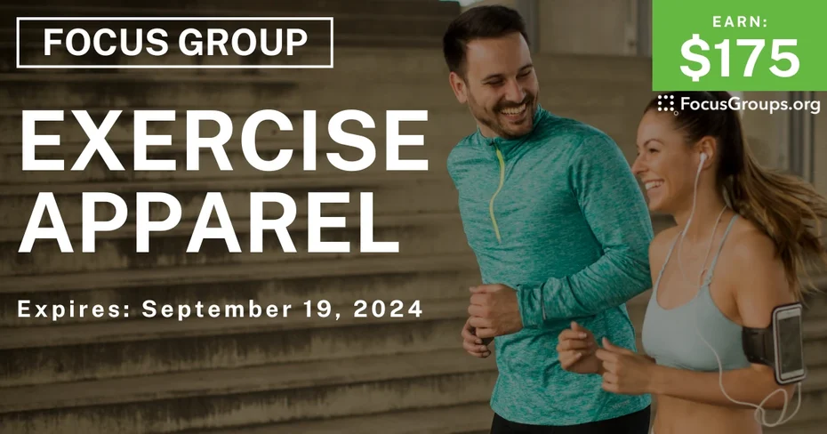 Focus Group for Women in NYC & Miami on Exercise Apparel