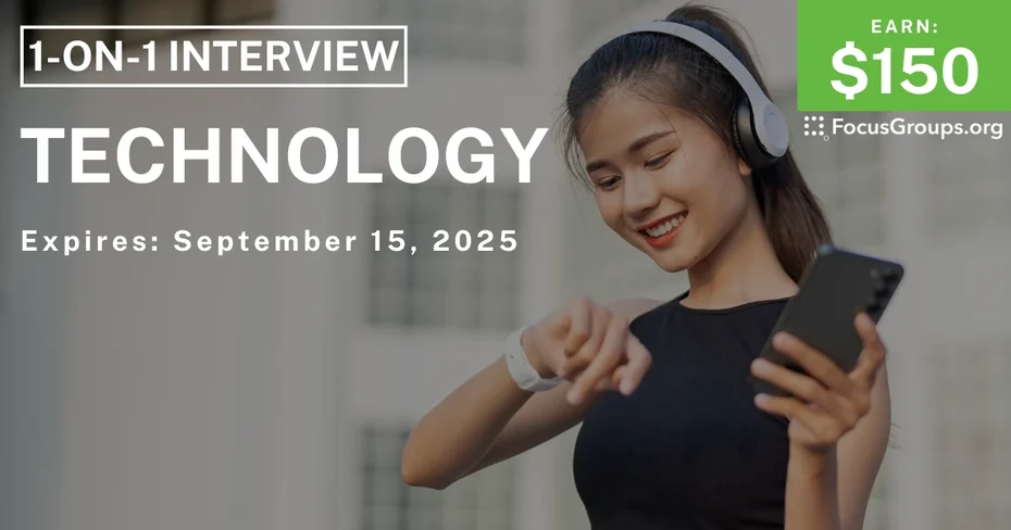 Research Study in Denver on Technology - $150