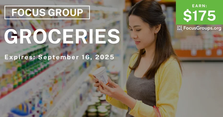 Focus Group in Denver on Groceries - $175