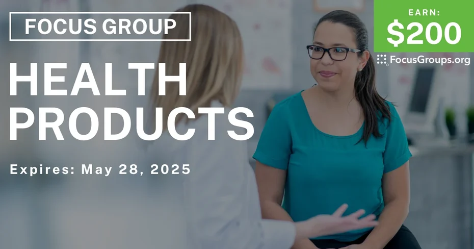 Focus Group for Women in NYC on Health Products