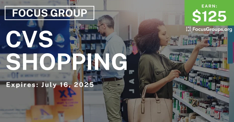 Focus Group in Boston on CVS Shopping