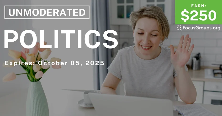 Research Study on Politics - $250