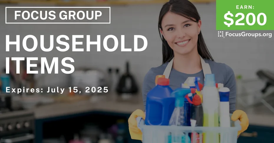 Focus Group on Household Items