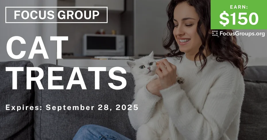 Focus Group in Nashville on Cat Treats - $150